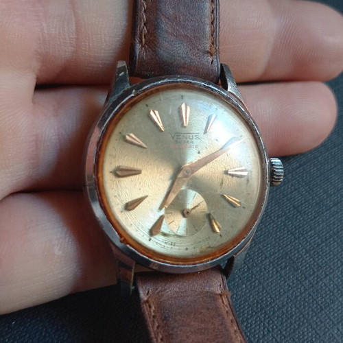 Venus mechanical wristwatch used, manual winding