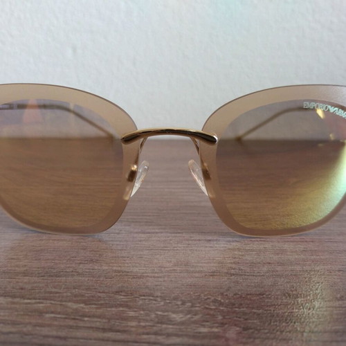 Emporio Armani EA 2075 sunglasses like new, gold butterfly frame
