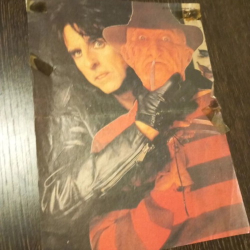 Alice Cooper Roxette double-sided poster 1990s used
