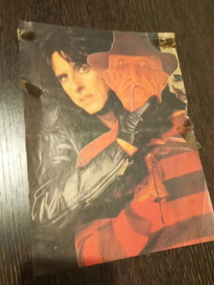 Alice Cooper Roxette double-sided poster 1990s used