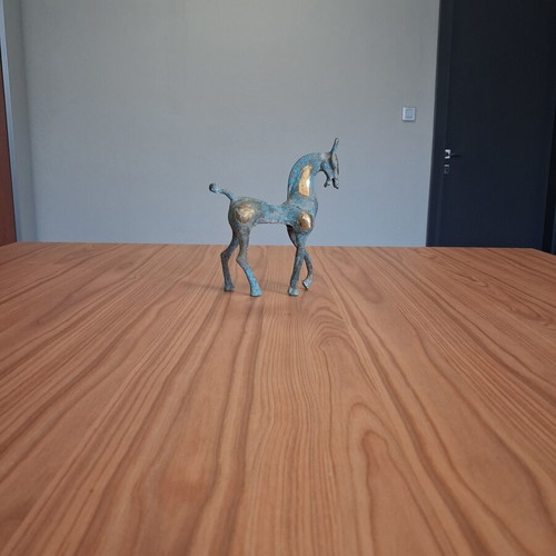 Bronze Horse Sculpture used with unique patina