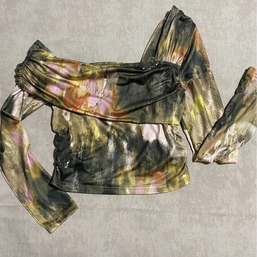 Shein Printed Set in Earth Tones like new