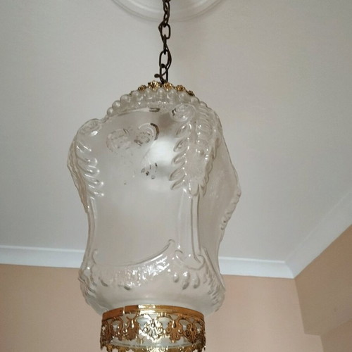 Ceiling light transparent with designs like new