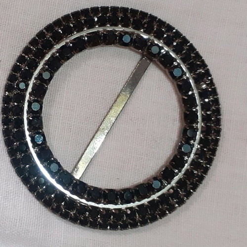 Swarovski belt buckle black new