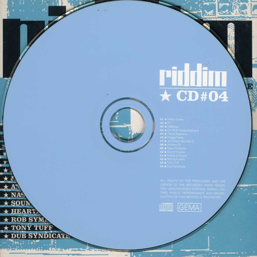 Riddim CD #04 Reggae Dancehall Tunes Culture used