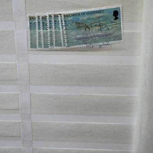 Stockbook A4 32 Pages with Guernsey Stamps like new