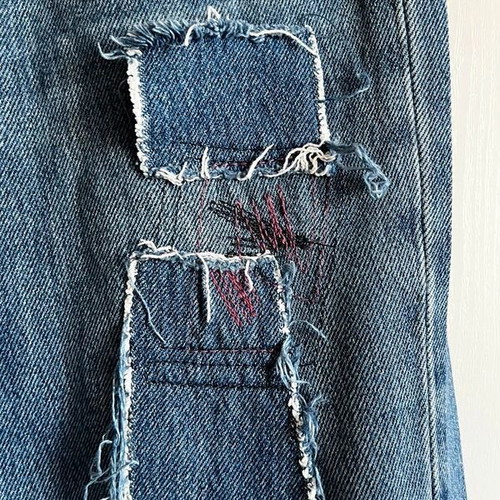 Zara blue high-waisted jeans with wide legs used, size 164 cm
