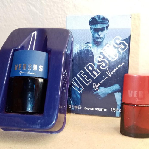 Versus by G.Versace vintage eau de toilette used, set of 2 miniatures