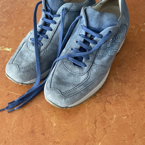 Hogan interactive suede shoes like new, blue, size 36