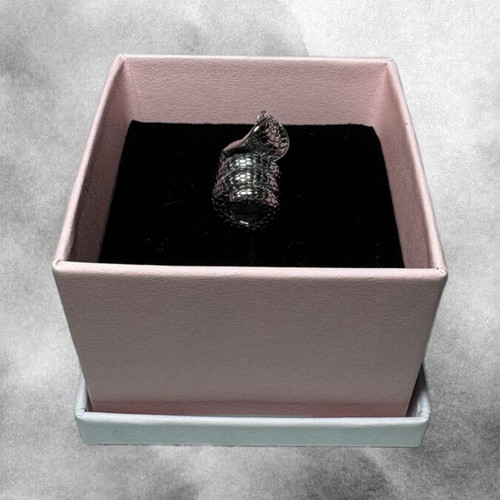 Pandora Snake Ring Sterling Silver new, gray multicolor