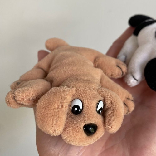 Pound Puppy set of 2 mini plush toys used, different colors