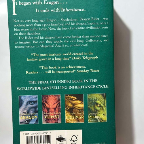 Inheritance used, The Inheritance Cycle Book 4