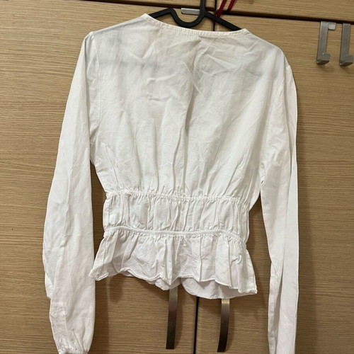 Adoro blouse with open neckline new, size S/M, white