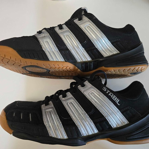 Nike Zoom Air and Adidas Stabil 6 athletic shoes used, size 44 set