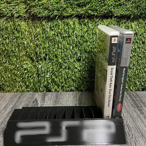3D Printed Game Organizer Stand for PSP 12 Slots New