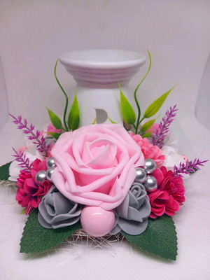 Handmade composition with 13cm burner new for waxmelts