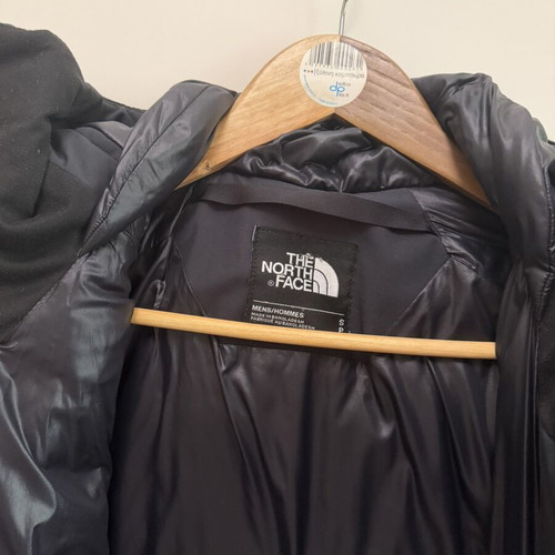 The North Face jacket used, small, grey, zippered underarm vents