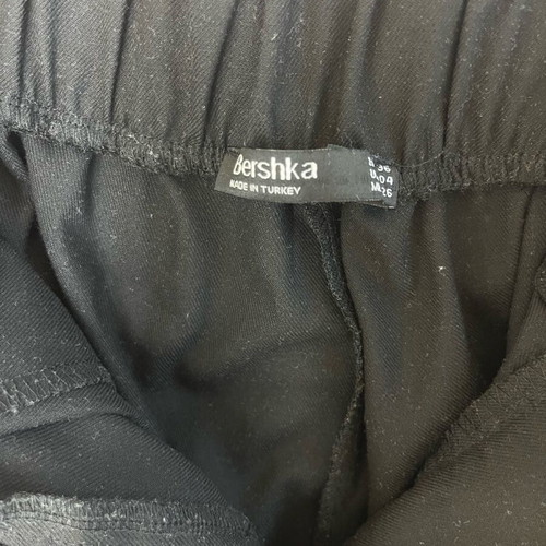 Bershka high-waisted pants black like new with belt