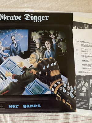 Grave Digger War Games LP first edition, like new, Noise Records