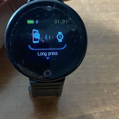 Smartwatch with round screen, black, new, functional