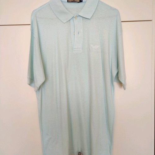 Emporio Armani men's polo shirt XL in excellent condition, light blue