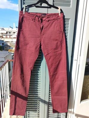 Chino pants used, size 32, light burgundy, Garage Fifty5