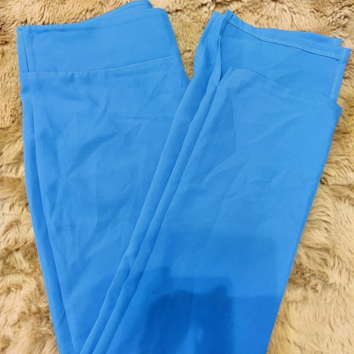 Blue asymmetrical straight slim fit pants like new
