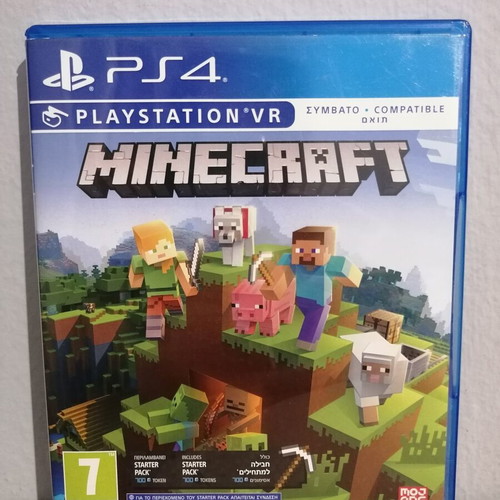 Minecraft PS4 promo display case used, no game included