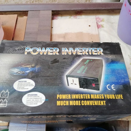 Inverter 12v to 220v new, ideal for no power supply work