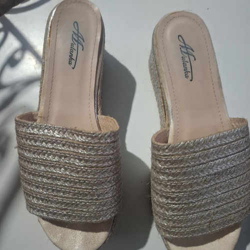 Platform shoes size 39 silver, like new, brand mat