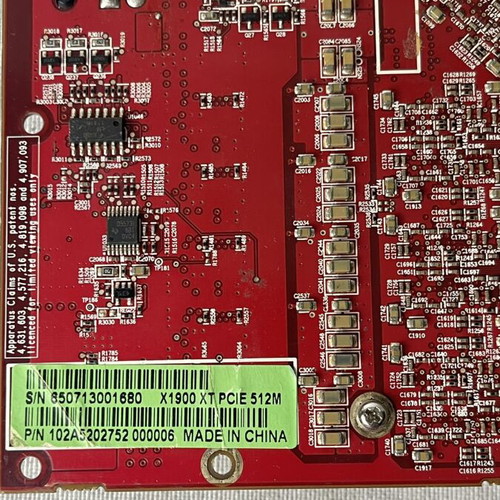 ATI Radeon X1900 XT 512MB PCI Express graphics card used