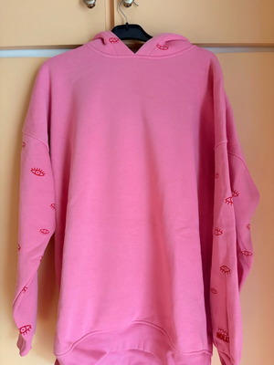Oversize pink sweatshirt like new, one size