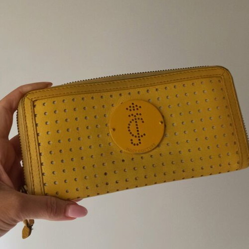 Juicy Couture wallet yellow used, summer style