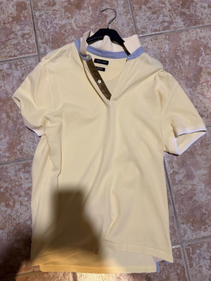 Massimo Dutti polo size Large like new, yellow