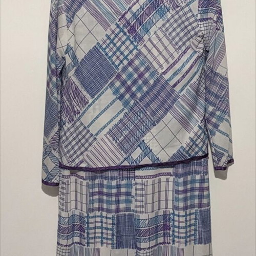 Sora dress set with jacket like new, turquoise and purple