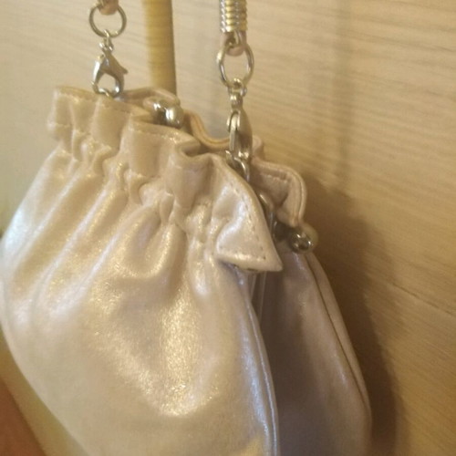 Bournazos handbag like new, soft pink color