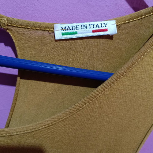 Maxi dress made in Italy size M, cotton, like new, mustard color