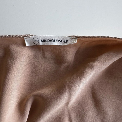 Mind Your Style blouse size M like new, beige
