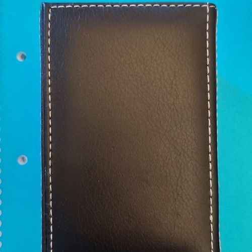 Leather pencil holder and card holder gift set new