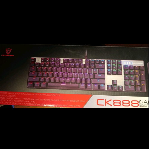 PC keyboard used, mechanical Motospeed