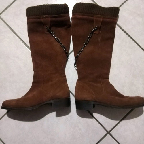 San Marina women's suede brown boots like new, size 38