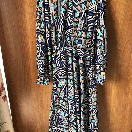 Long dress xxl new, colorful, polyester