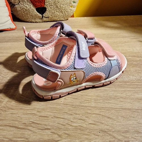 Garvalin kids sandals size 27 like new, pink and purple