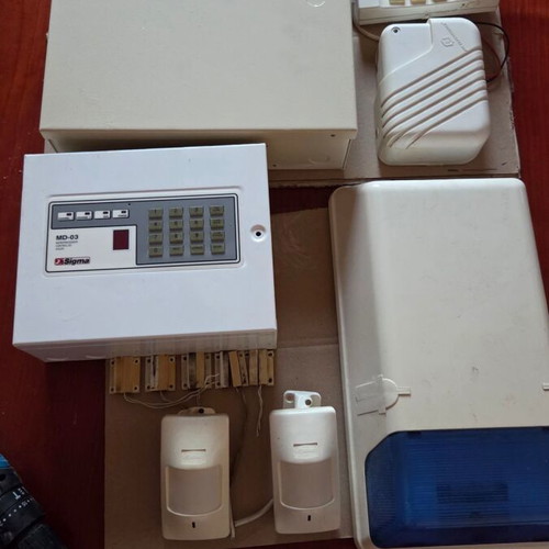 Rokonet Orbit-Pro wired alarm system with Sigma MD-03 telephone dialer