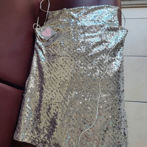 Marmalady sequin dress one size new, grey and silver