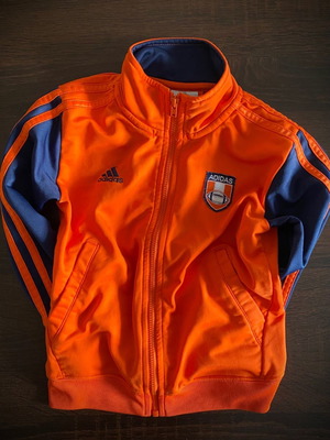 Παιδική ζακέτα Adidas μεταχειρισμένη, πορτοκαλί/μπλε, 3 ετών