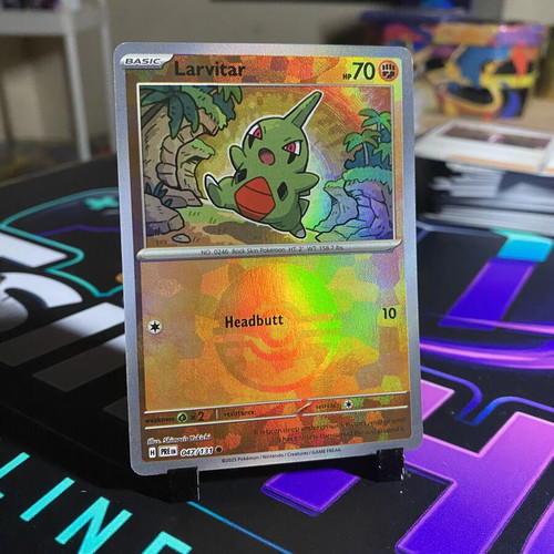 Larvitar Pokémon card like new