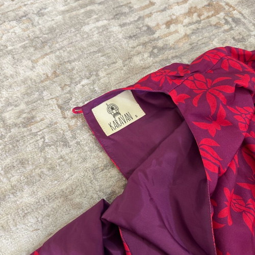 Karavan maxi dress one shoulder size S used, satin pink purple