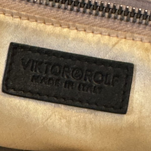 Viktor & Rolf vintage black leather handbag