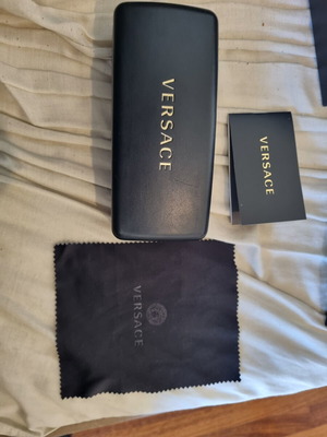 Versace VE2199 Sunglasses like new, black and gold